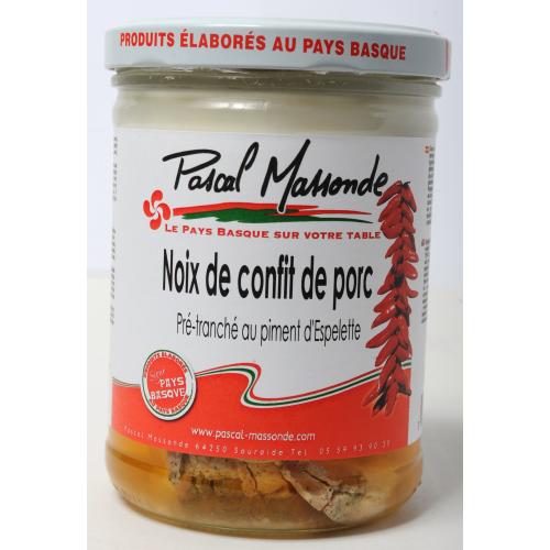 Noix de confit de porc prétranché au piment d'Espelette 