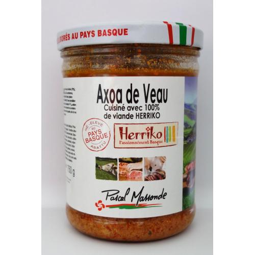 Axoa de Veau - Verrine 750g du Pays Basque en vente